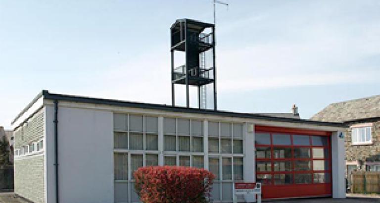 A photo of Broughton Fire Station