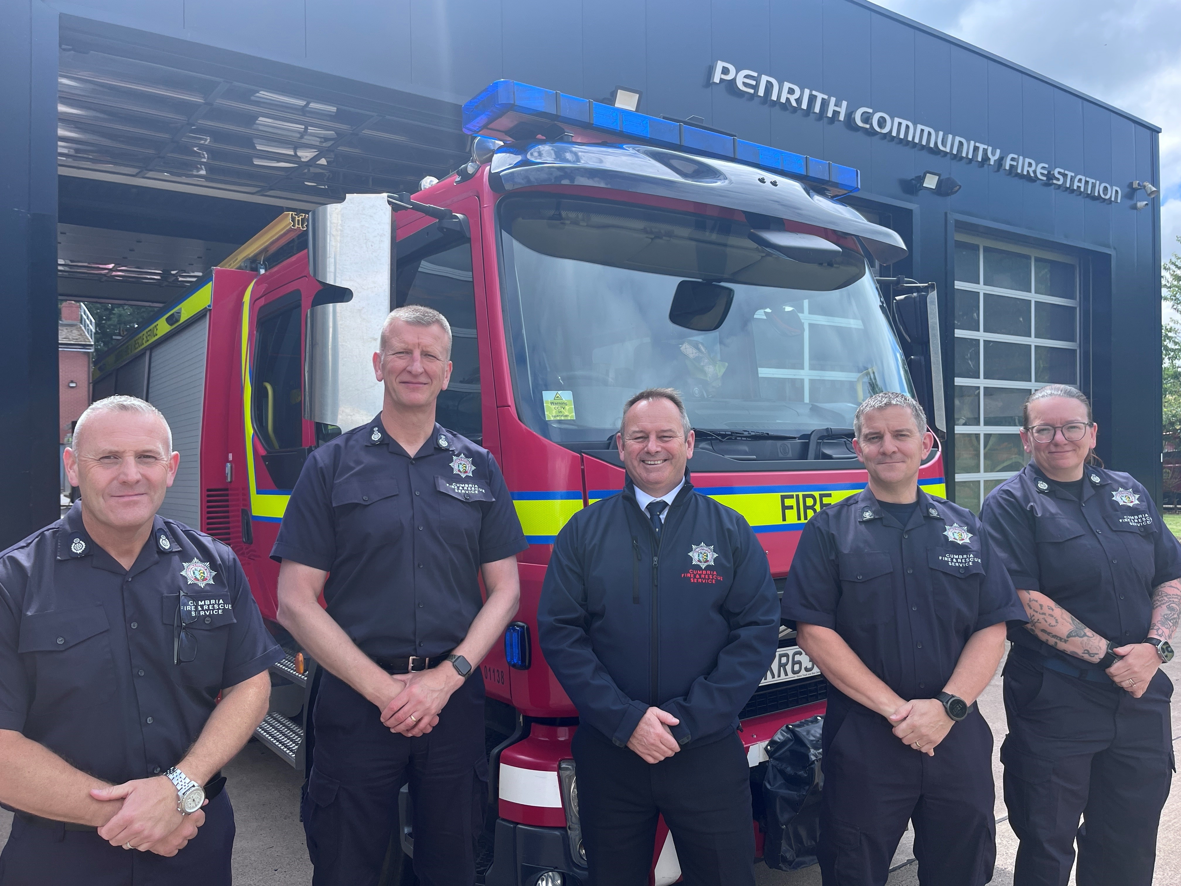 Members of Cumbria Fire & Rescue Service's senior leadership teamders