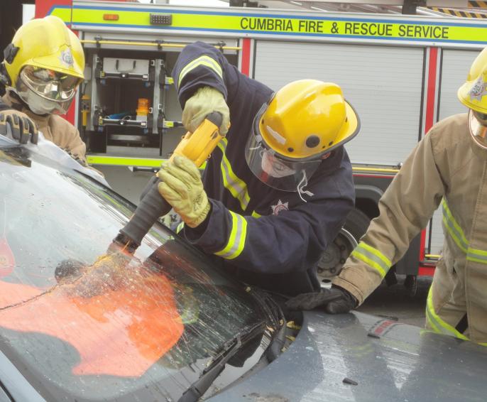 Fire Cadets during an RTC training drill