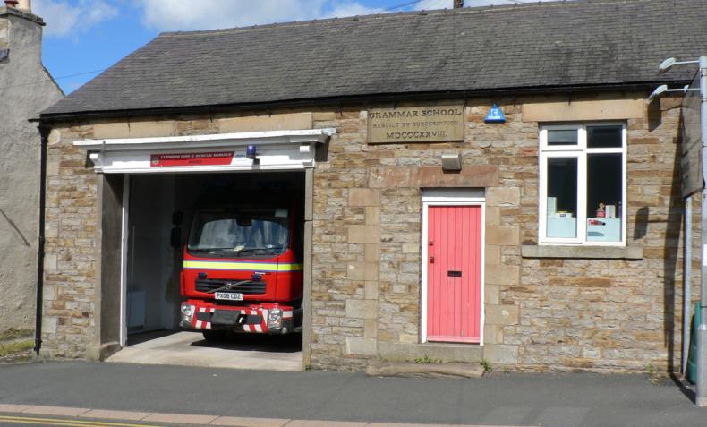 A photo of Alston Fire Station