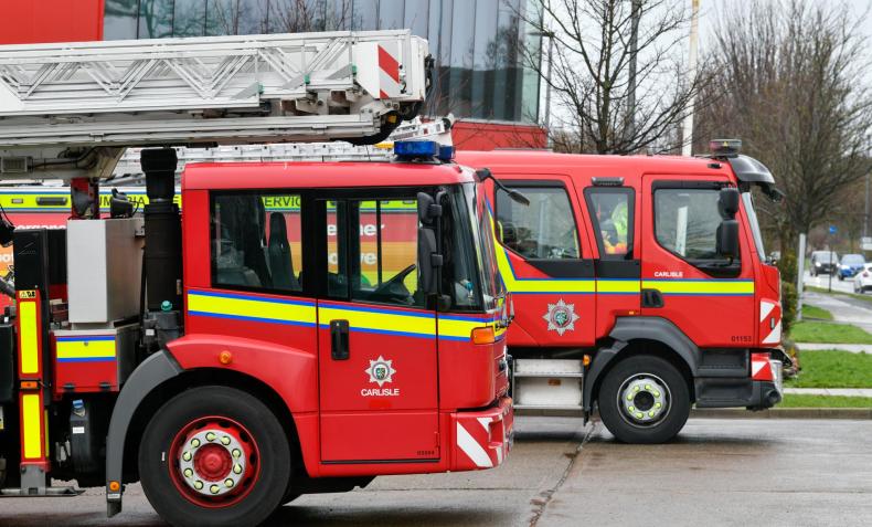 two fire engines