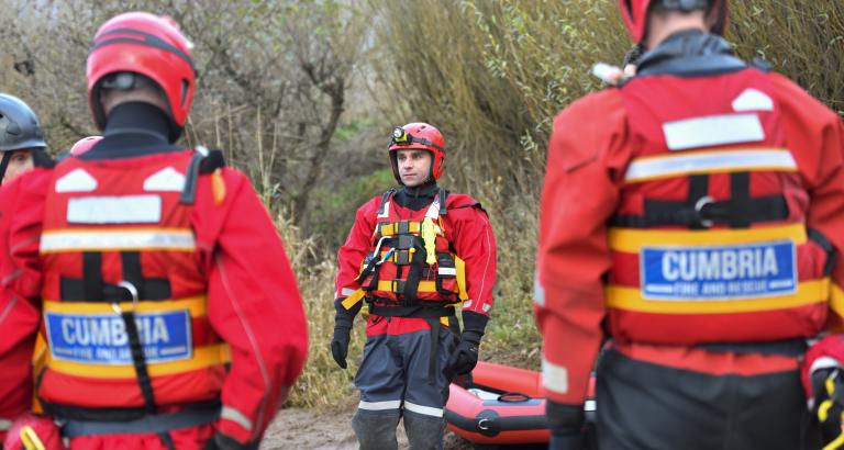 Firefighters in SRT kit