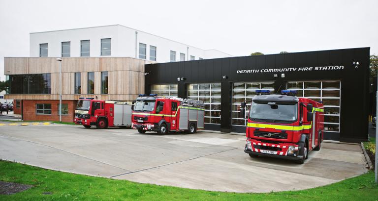 A photo of Penrith Fire Station