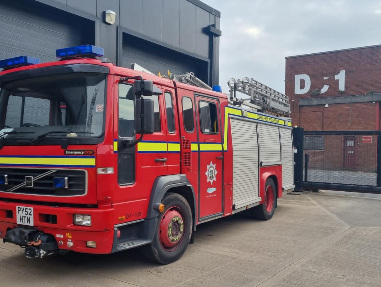 Cumbria Fire & Rescue Service fire engine being donated to Ukraine