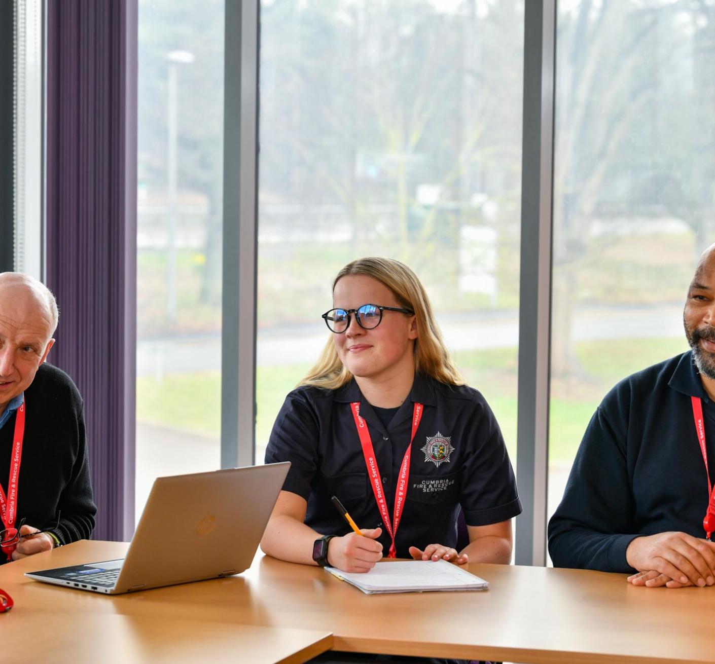 A photo of CFRS staff in a training session