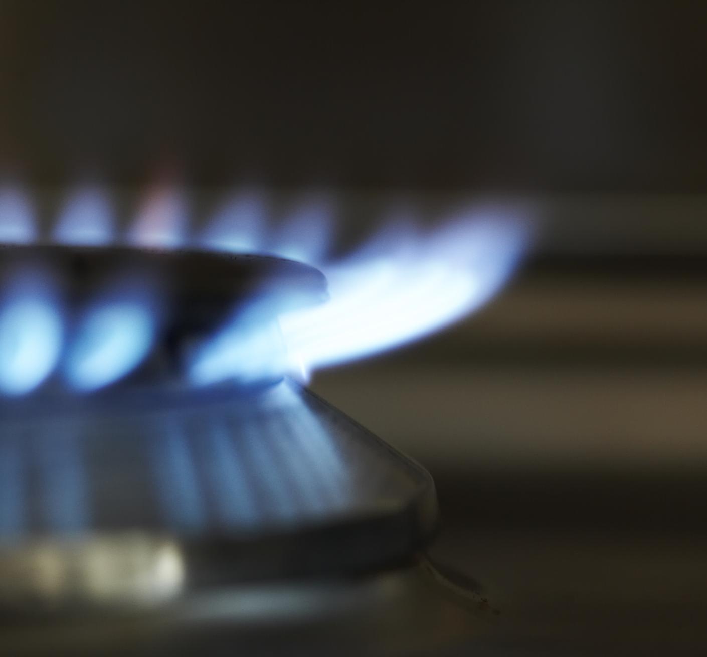 A lit hob