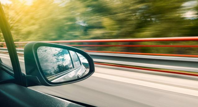 A driver using excessive speed